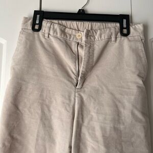 Muji cream corduroy pants